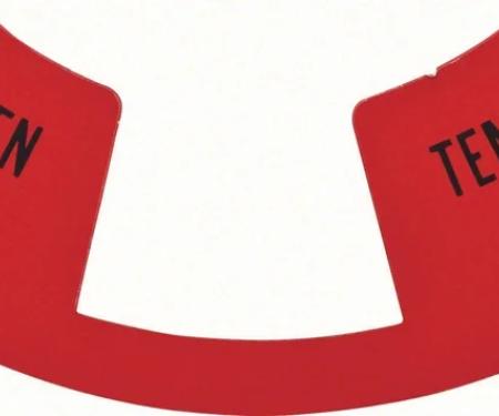 AMD Speedometer Lamp Lens, Gen & Temp Warning, 68 Camaro K-K493