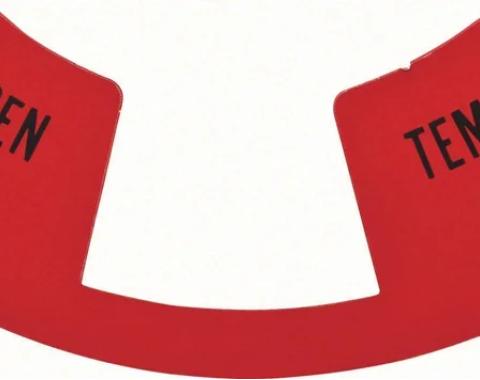 AMD Speedometer Lamp Lens, Gen & Temp Warning, 68 Camaro K-K493
