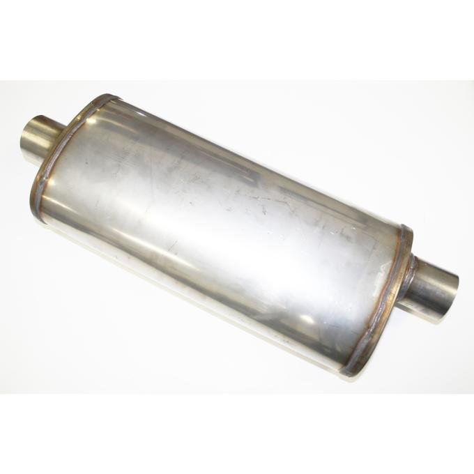 JBA Performance Exhaust Straight-Through 2.5" Muffler 304 SS Offset/Center 40-251800