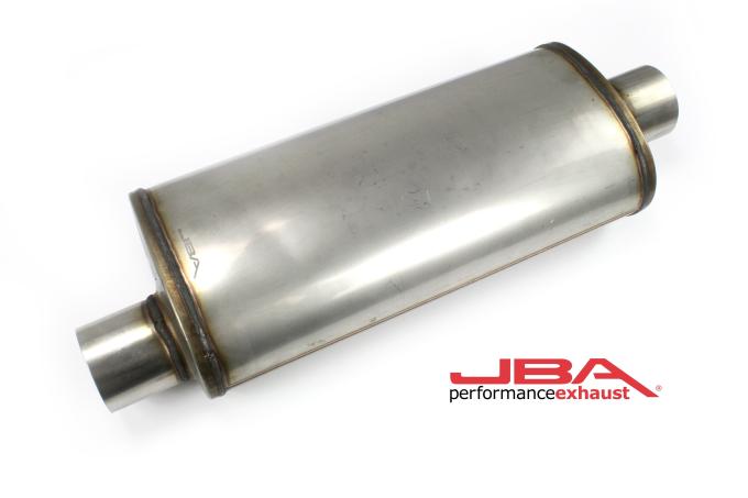 JBA Performance Exhaust Chambered Universal 3" Muffler 304 SS Offset/Center 40-301800
