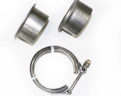 JBA Performance Exhaust 2.5" Stainless Steel V-Band clamp and flanges VB25