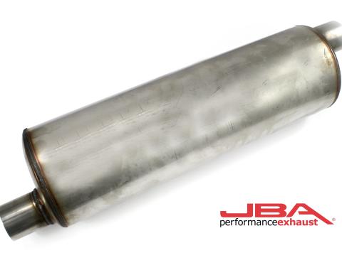 JBA Performance Exhaust Universal Chambered 304 Stainless Steel Muffler with 22" Round Body 40-252201