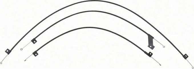 AMD Heater Control Cables, 3-Piece Set for models without A/C, 69-74 Nova; 69 Camaro Camaro K-K572