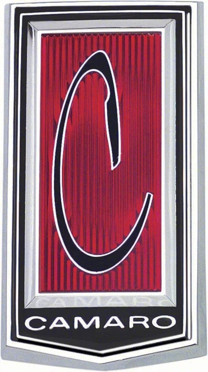AMD Header Panel Emblem, C Script, 71-73 Camaro K-3996683