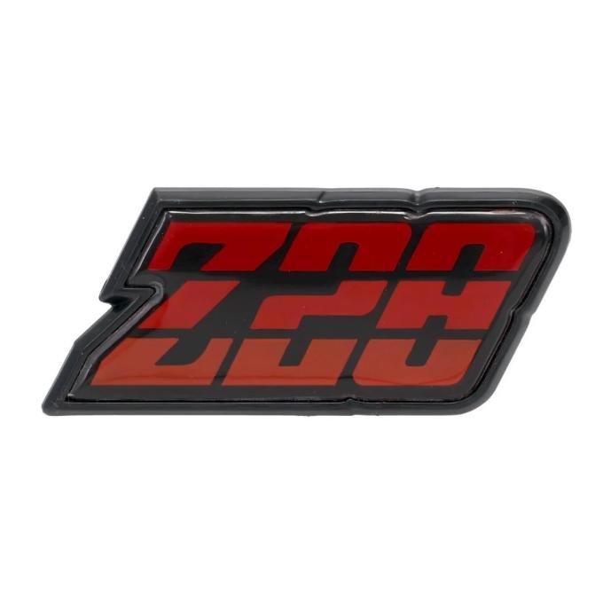 AMD Gas Door Emblem, Z28 Red, 80-81 Camaro T-6955
