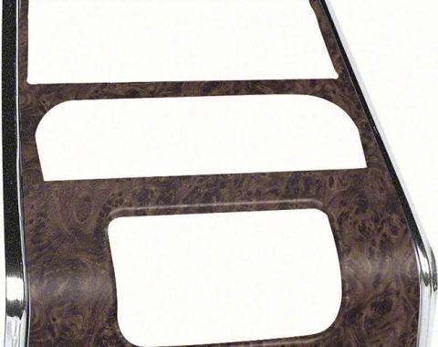 AMD Center Dash Panel, Burlwood, for models without A/C, 68 Firebird K-K214