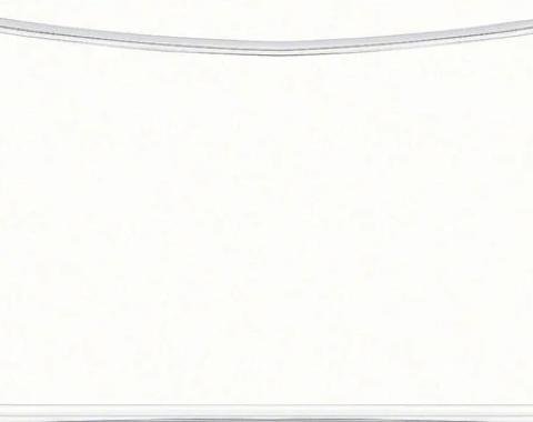 AMD Back Glass Molding Set, Polished Aluminum, 75-81 Camaro Firebird K-K139