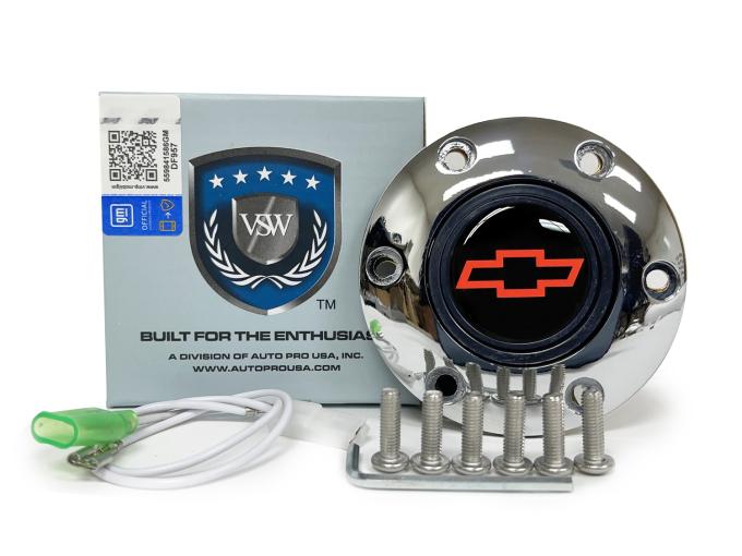 Auto Pro USA VSW 6-Bolt Steering Wheel Horn Button STE1008CHR