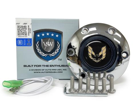 Auto Pro USA VSW 6-Bolt Steering Wheel Horn Button STE1022CHR