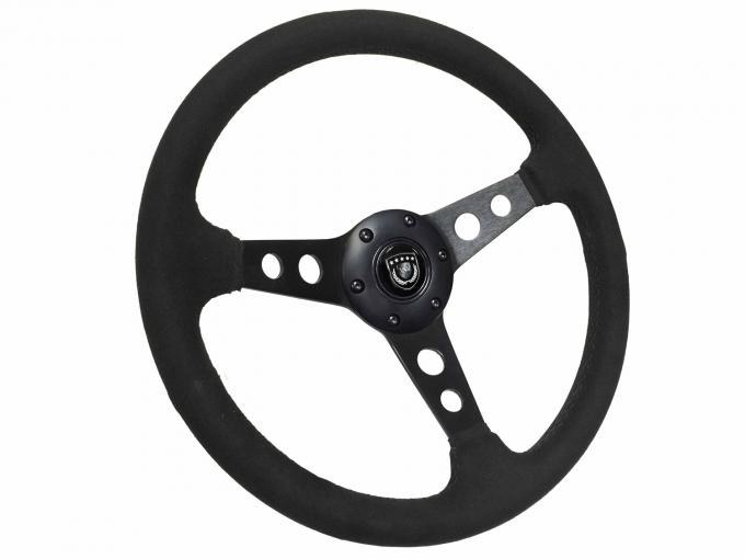 Auto Pro USA VSW Steering Wheel S6 Sport Suede ST3583BLK