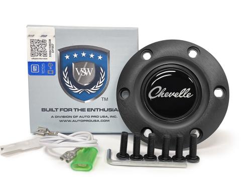 Auto Pro USA VSW 6-Bolt Steering Wheel Horn Button STE1018BLK