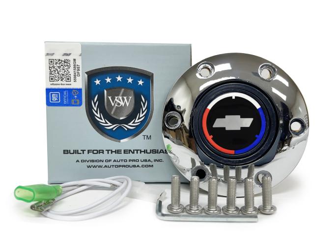 Auto Pro USA VSW 6-Bolt Steering Wheel Horn Button STE1006CHR
