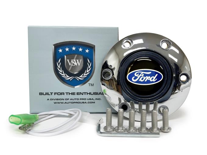Auto Pro USA VSW 6-Bolt Steering Wheel Horn Button STE1001CHR