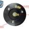 Auto Pro USA VSW 9-Bolt Premium Steering Wheel Horn Button STE1032-21B