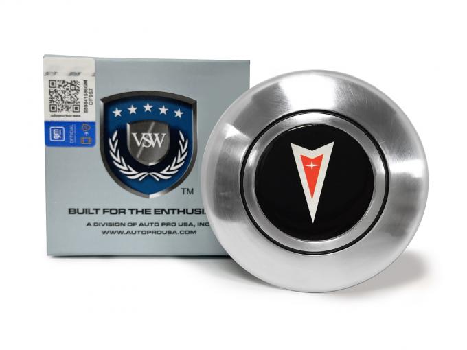 Auto Pro USA VSW Steering Wheel OE Series Horn Cap, Satin Horn Cap, Pontiac Arrow STE1011-19S