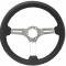 Auto Pro USA VSW S6 Sport Leather Steering Wheel ST3587BLK-BLK