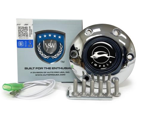 Auto Pro USA VSW 6-Bolt Steering Wheel Horn Button STE1026CHR