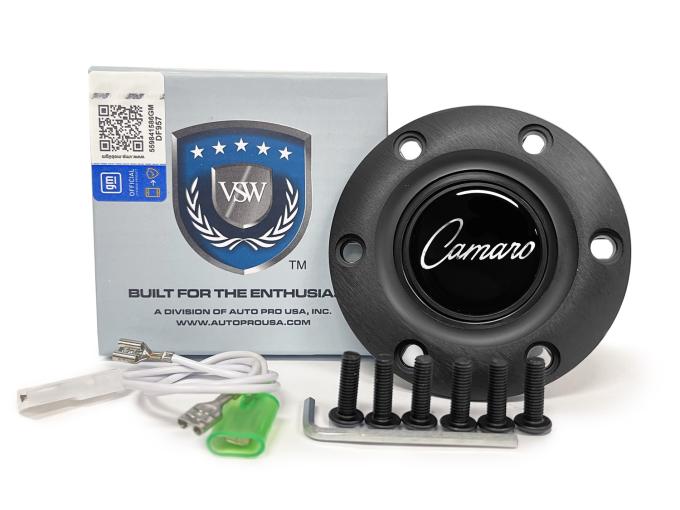 Auto Pro USA VSW 6-Bolt Steering Wheel Horn Button STE1027BLK