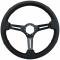 Auto Pro USA VSW S6 Sport Leather Steering Wheel ST3586BLK-RED