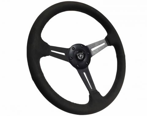Auto Pro USA VSW Steering Wheel S6 Sport Suede ST3584BLK