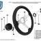 Auto Pro USA 1968-1969 Chevrolet Camaro VSW Steering Wheel OE Series Horn Cap, Black Horn Cap, Compatible With OE Style Hub Adapter 3930062 And 3937896 Only STE1027-19B