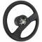 Auto Pro USA 1984-1989 Chevrolet Corvette VSW Steering Wheel OE Series, Black Leather, 14 in. Diameter ST1029BLK