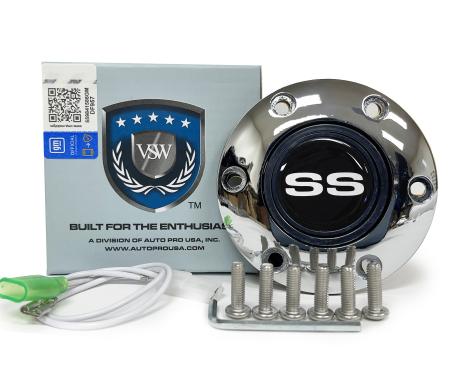 Auto Pro USA VSW 6-Bolt Steering Wheel Horn Button STE1007CHR