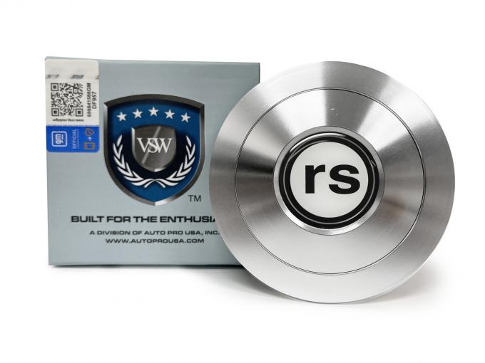 Auto Pro USA 1967-2021 Chevrolet Camaro VSW Steering Wheel S9 Premium Horn Button, w/Chevy RS Emblem, Aluminum STE1025-21