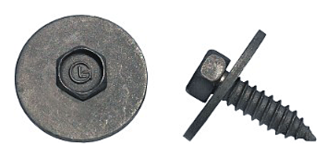 AMK 1969 Pontiac Firebird 2 piece Steering Column Cover (Lwr) Hex Ab 1.0 Flat Sems Screws G-7028