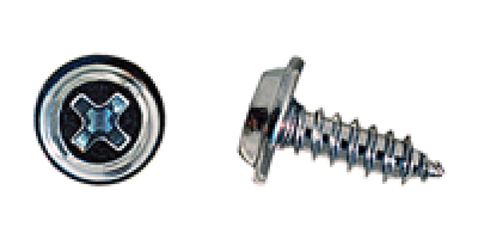 AMK 1975 Chevrolet Camaro 2 piece Door Handle Cups Panhead Round Washer Screws G-6954