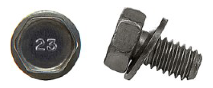 AMK 1970 Chevrolet Chevelle 5 piece Starter & Brace - 350 M/T 3.62 Long Hex Bolts, Hex Coni Sems Nut, Washer G-5874