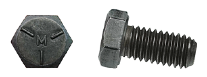 AMK 1977 Pontiac Firebird 4 piece Jacking Brackets > Fr Reinforcement Hex Bolts G-7275