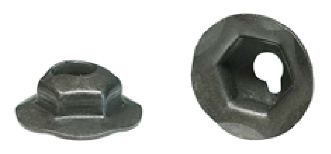 AMK 1969 Chevrolet Camaro 4 piece Trim Plates - Dlx Radio & Lights Stamped Nuts G-5108