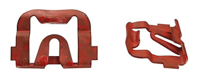 AMK 1967 Chevrolet Camaro 13 piece Window (Fr) Mouldings, Sides, Upr - Vinyl Retaining Clips G-6552