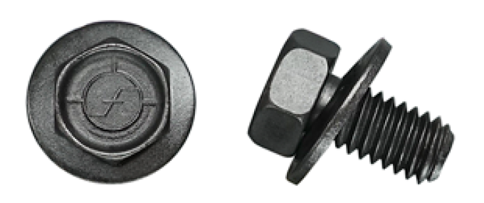 AMK 1969 Pontiac Firebird 10 piece Steering Column & Braces > Dash Hex Sems Flange Nuts, Copper Plate Screws G-7034