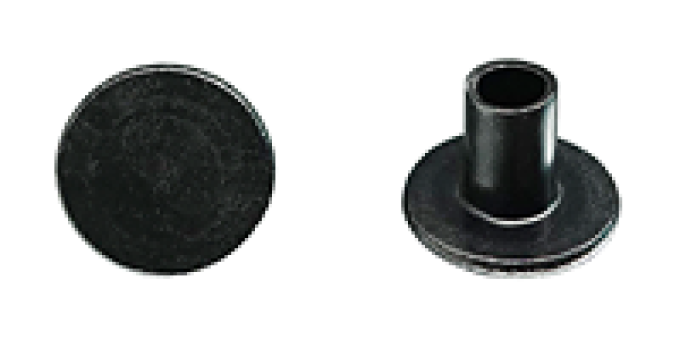 AMK 1967 Chevrolet Camaro 10 piece Headlamp Cover Mouldings - R/S Black Semi-Tubular Rivets G-4296