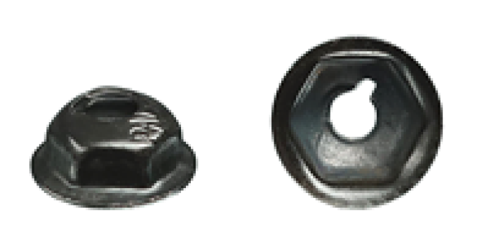 AMK 1969 Pontiac Firebird 6 piece Hood Vents - Trans Am 8-32 Stamped Nuts G-7193