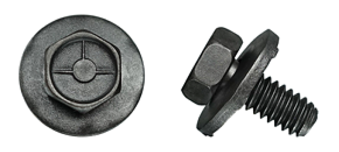 AMK 1967 Chevrolet Camaro 4 piece Window (Door) Rear Stop Hex Tt Coni Tooth Sems G-5403