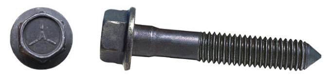 AMK 1970 Chevrolet Camaro 4 piece Body Mounts @ Radiator Support (#1) Pointed Flange Bolts, Flat Wa's G-5188