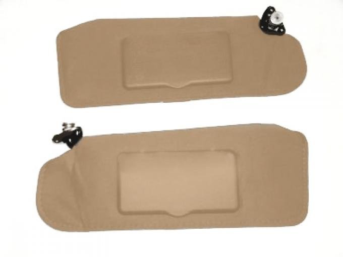 F-Body Sunvisors, Left & Right with Mirrors, Tan, 1993-2002