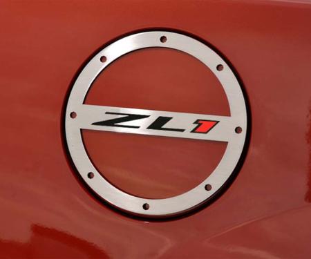 American Car Craft 2010-2019 Camaro ZL1 - Fuel Door Cover 'ZL1" Style, Stainless Steel (Polished) 102077
