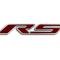 American Car Craft 2010-2020 Camaro RS - 'RS' Hood Emblem ONLY, Brushed Stainless Steel, Choose Inlay Color 103019