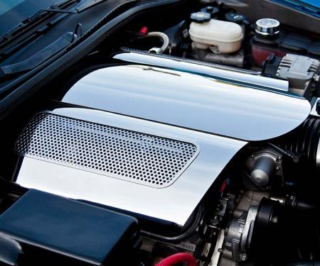 American Car Craft 2006-2013 Corvette Z06 only - Plenum Cover Low Profile, Polished Stainless Steel 043089