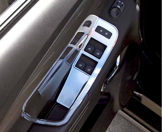 American Car Craft 2011-2012 Camaro Convertible - Door Handle Pull/Switch Deluxe Trim Plate 2Pc, Stainless Steel 101046