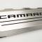 American Car Craft 2016-2021 Camaro SS - Fuel Rail Cover Overlays with CAMARO Color Font Inlay 2Pc, Polished Stainless Steel 103077/103078