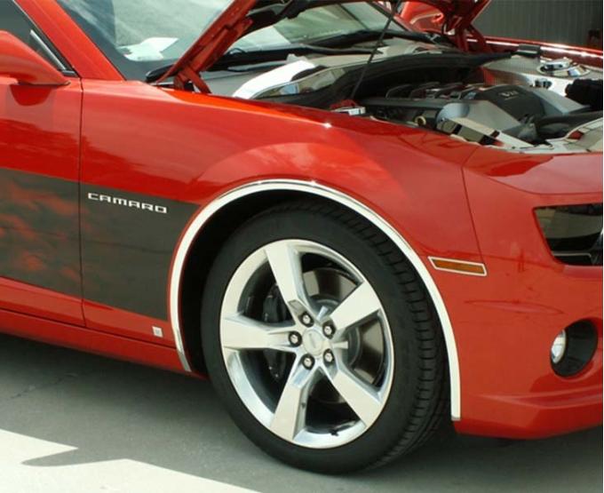 American Car Craft 2010-2013 Camaro - Wheel Well Molding 4Pc Kit, 1" Classic Chrome Vinyl Molding 102028