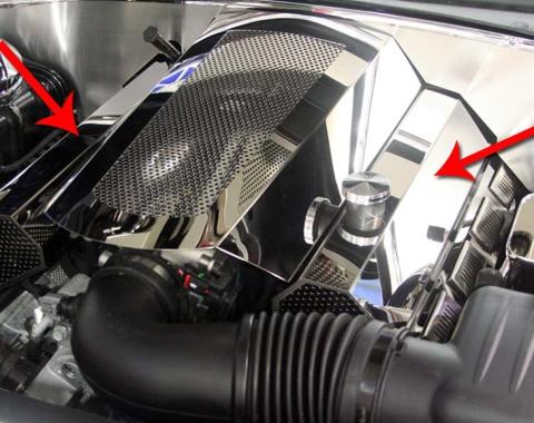 American Car Craft 2009-2018 Dodge Charger/Chrysler 300 5.7L - Fuel Rails & Coil Pack Covers 11Pc, Stainless Steel 333013