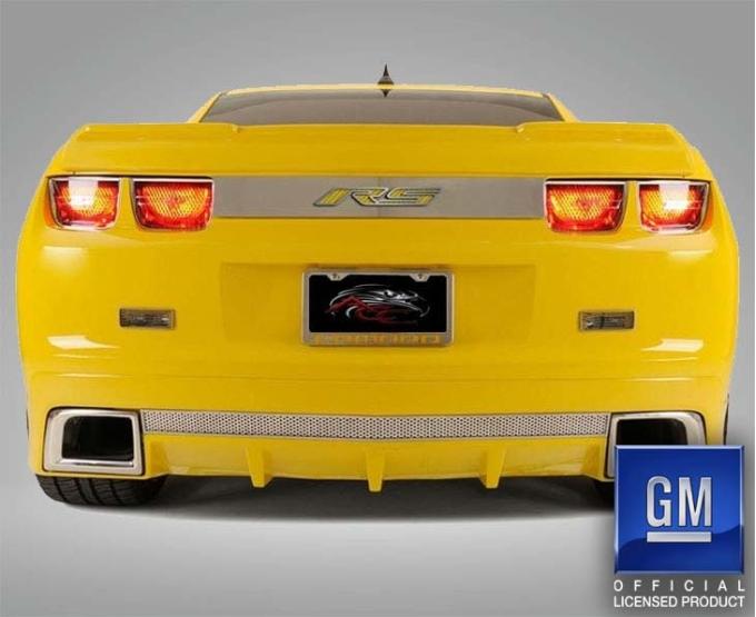 American Car Craft 2010-2013 Camaro RS - RS Trunk Lid Plate, Choose Finish/Inlay Color 102085