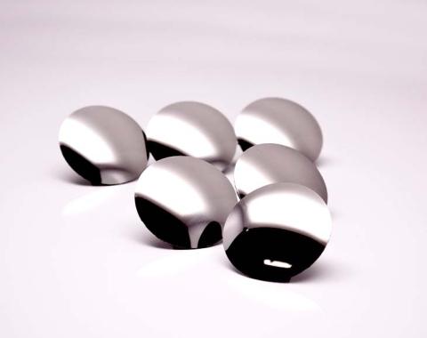 American Car Craft 2014-2019 Corvette Z06/Z51/C7 Stingray - Hood Liner Fasteners Kit 6Pc, 1.5" Polished Stainless Buttons 053061