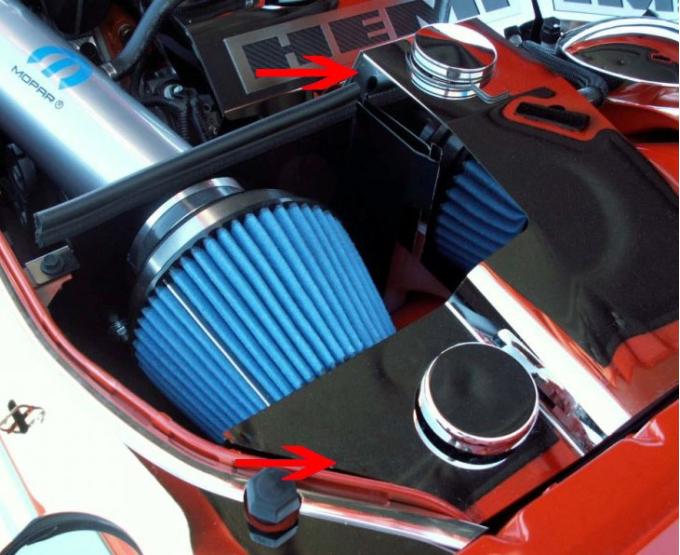 American Car Craft 2005-2010 Chrysler 300/Dodge Charger/Magnum 5.7 SRT8 - Water Tank/Power Steering Cover Mopar Slotted 303020